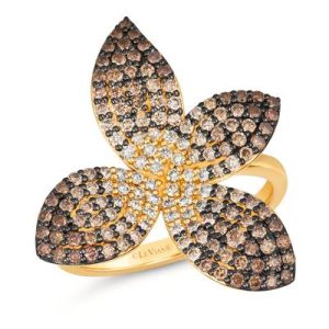 Le Vian Ombre Ring featuring 1 1/10 cts. Chocolate Ombré Diamonds® set in 14K Honey Gold™