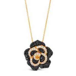 Le Vian® Pendant featuring 1/4 cts. Vanilla Diamonds®, 7/8 cts. Blackberry Diamonds® set in 14K Honey Gold™