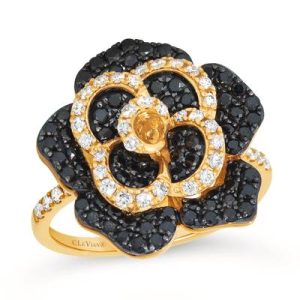 Le Vian® Ring featuring 1/3 cts. Vanilla Diamonds®, 7/8 cts. Blackberry Diamonds® set in 14K Honey Gold™