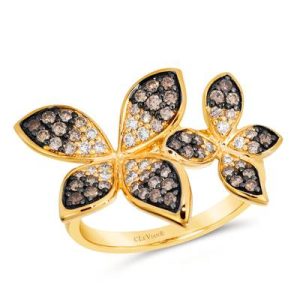 Le Vian Ombre Ring featuring 3/4 cts. Chocolate Ombré Diamonds® set in 14K Honey Gold™