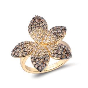 Le Vian Ombre Ring featuring 1 1/3 cts. Chocolate Ombré Diamonds® set in 14K Honey Gold™