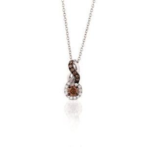 Le Vian Chocolatier® Pendant featuring 1/5 cts. Chocolate Diamonds® , 1/20 cts. Vanilla Diamonds® set in 14K Vanilla Gold®