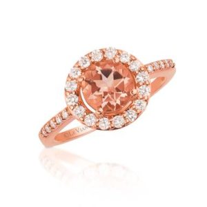 Le Vian® Ring featuring 7/8 cts. Peach Morganite™, 3/8 cts. Nude Diamonds™ set in 14K Strawberry Gold®