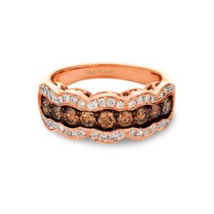 Le Vian® Ring featuring 3/4 cts. Chocolate Diamonds® , 1/3 cts. Nude Diamonds™ set in 14K Strawberry Gold®