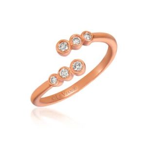 Le Vian® Ring featuring 1/5 cts. Vanilla Diamonds® set in 14K Strawberry Gold®