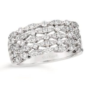 Le Vian Couture® Ring featuring 3/4 cts. Vanilla Diamonds® set in P95