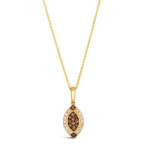 Le Vian® Pendant featuring 1/6 cts. Chocolate Diamonds® , 1/5 cts. Nude Diamonds™ set in 14K Honey Gold™