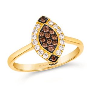 Le Vian® Ring featuring 1/5 cts. Chocolate Diamonds® , 1/5 cts. Nude Diamonds™ set in 14K Honey Gold™