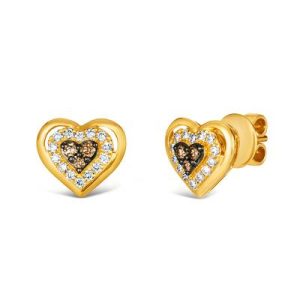Le Vian® Earrings featuring 1/8 cts. Chocolate Diamonds® , 1/4 cts. Nude Diamonds™ set in 14K Honey Gold™