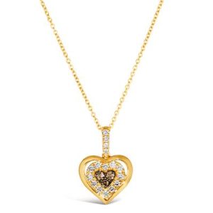 Le Vian® Pendant featuring 1/10 cts. Chocolate Diamonds® , 1/4 cts. Nude Diamonds™ set in 14K Honey Gold™