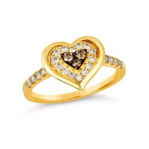 Le Vian® Ring featuring 1/10 cts. Chocolate Diamonds® , 1/3 cts. Nude Diamonds™ set in 14K Honey Gold™