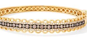Le Vian® Bangle featuring 1 1/4 cts. Chocolate Diamonds®, 7/8 cts. Nude Diamonds™ set in 14K Honey Gold™