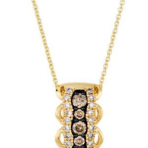 Le Vian® Pendant featuring 3/8 cts. Chocolate Diamonds®, 1/4 cts. Nude Diamonds™ set in 14K Honey Gold™