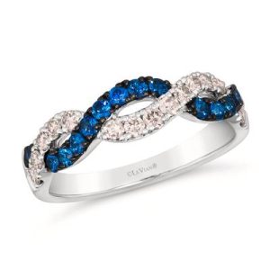 Le Vian® Ring featuring 3/8 cts. Blueberry Sapphire™, 1/3 cts. Nude Diamonds™ set in 14K Vanilla Gold®