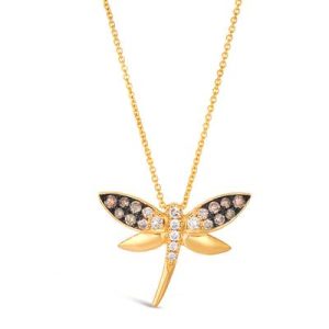 Le Vian Ombre Pendant featuring 1/5 cts. Chocolate Ombré Diamonds®, 1/6 cts. Nude Diamonds™ set in 14K Honey Gold™