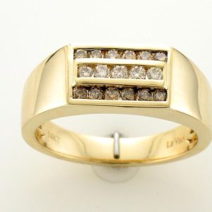 Le Vian® Ring featuring 1/6 cts. Nude Diamonds™ , 1/3 cts. Chocolate Diamonds® set in 14K Honey Gold™