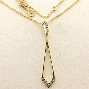Le Vian Chocolatier® Necklace featuring 1/4 cts. Chocolate Diamonds® set in 14K Honey Gold™