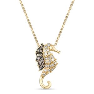 Le Vian Pendant featuring 3/8 cts. Nude Diamonds, 3/8 cts. Chocolate Diamonds set in 14K Honey Gold Le Vian Ladies Necklaces.