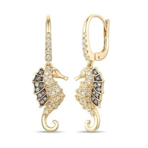 Le Vian® Earrings featuring 3/8 cts. Nude Diamonds™ , 1/6 cts. Chocolate Diamonds® set in 14K Honey Gold™