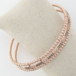 Le Vian® Bangle featuring 1/3 cts. Chocolate Diamonds® , 1/3 cts. Nude Diamonds™ set in 14K Strawberry Gold®