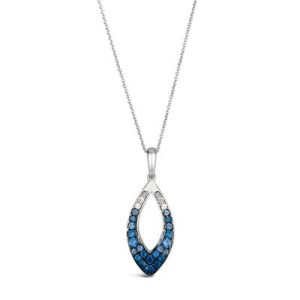 Le Vian Ombre Pendant featuring 1/2 cts. Denim Ombré®, 1/15 cts. White Sapphire, set in 14K Vanilla Gold®