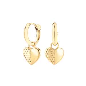 Movado Heart Huggie Earrings
