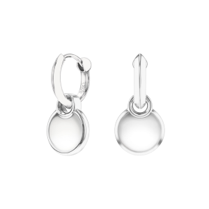 Movado Disc Huggie Earrings