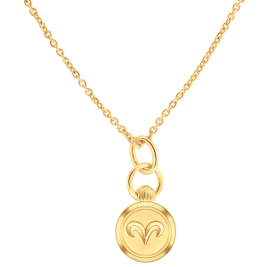 Aries Zodiac Charm Necklace